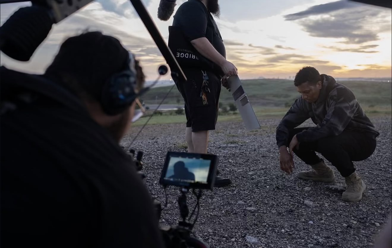 On set — BTS