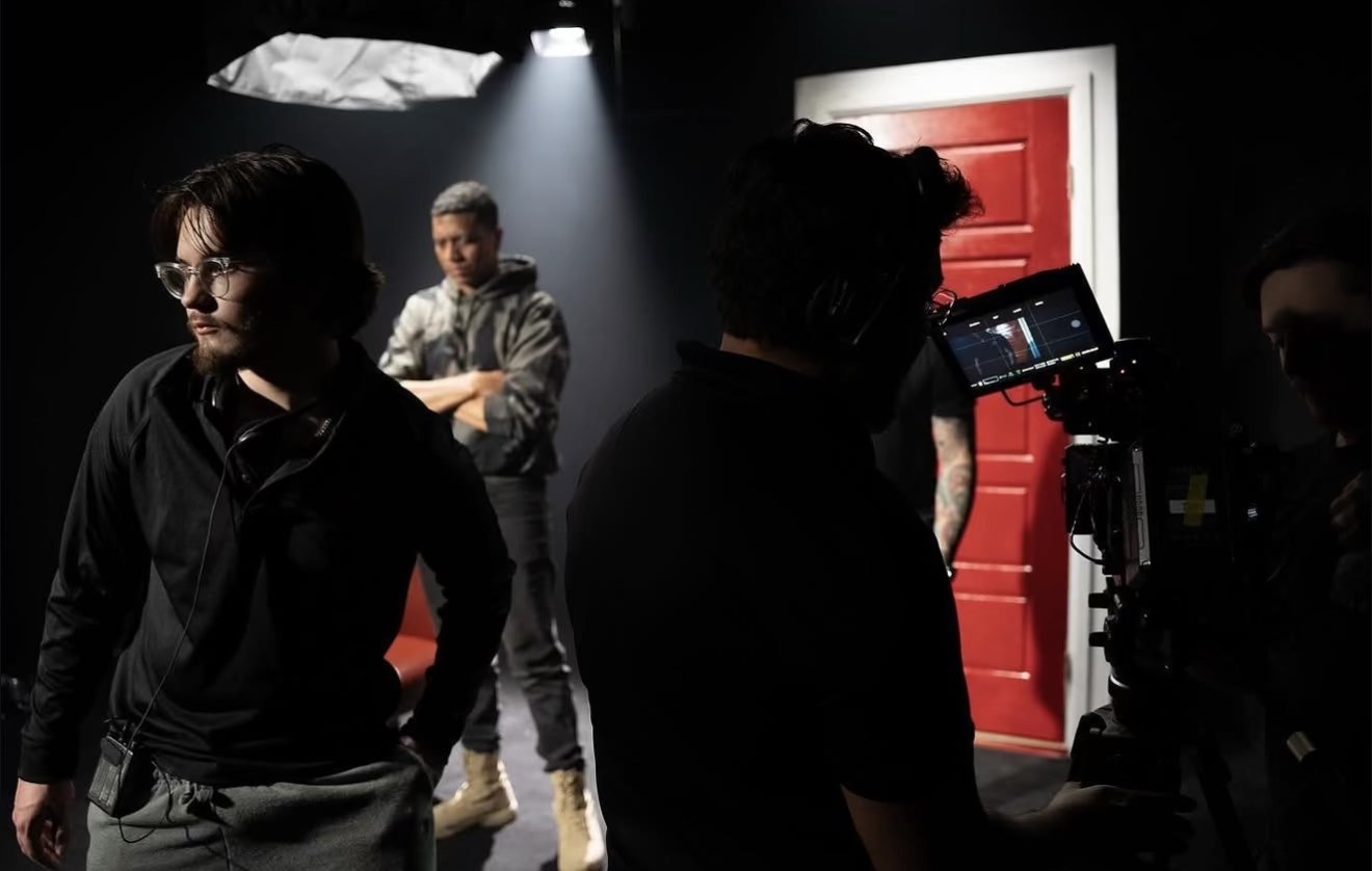 On set — BTS