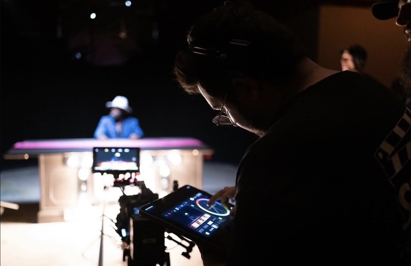 On set — BTS